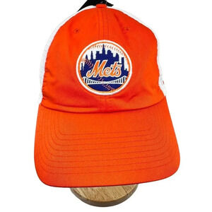 Mitchell & Ness Mens MLB NY Mets Vintage Classic Logo Snapback Cap Orange Sz OS